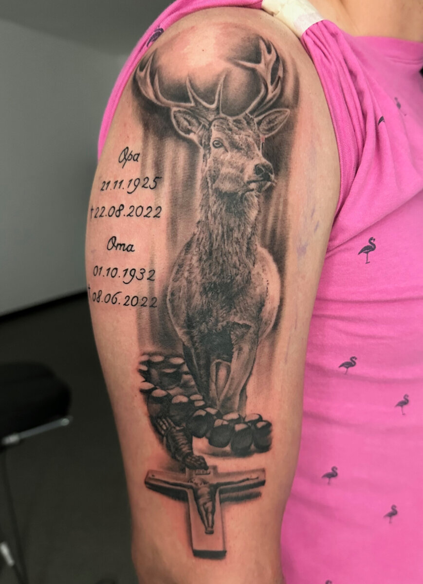 Tattoo von Hirsch